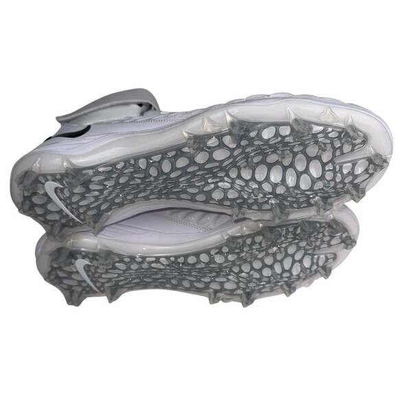Nike Mens Size 18 Football Cleats White Black Force Savage Pro 2 Mid AH4000-100 - Picture 7 of 8